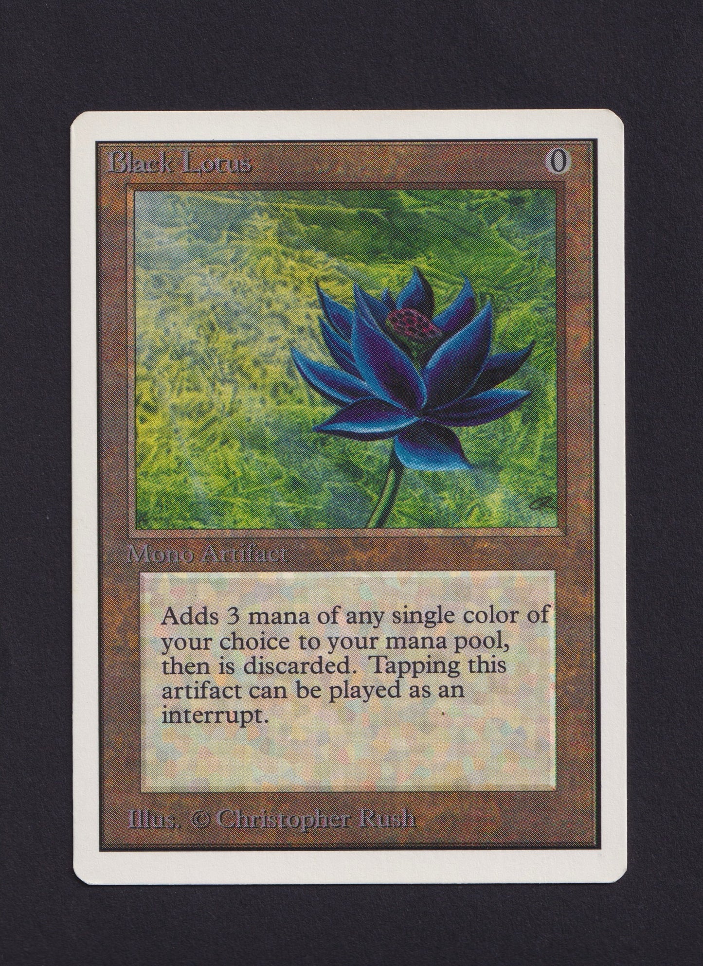 1993 Magic The Gathering MTG Unlimited Black Lotus Test