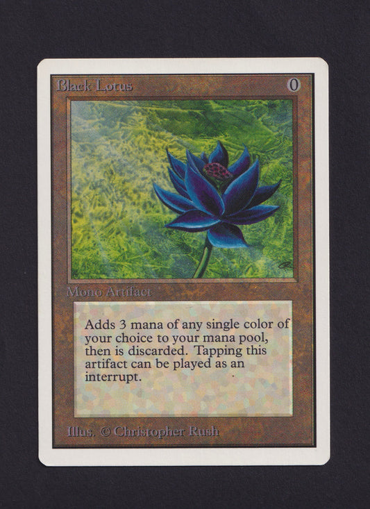 1993 Magic The Gathering MTG Unlimited Black Lotus Test